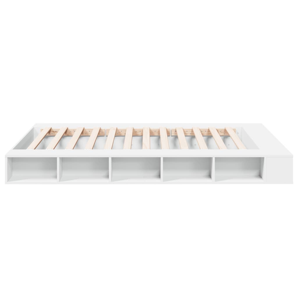 Cadre de lit sans matelas blanc 150x200 cm - XIOS