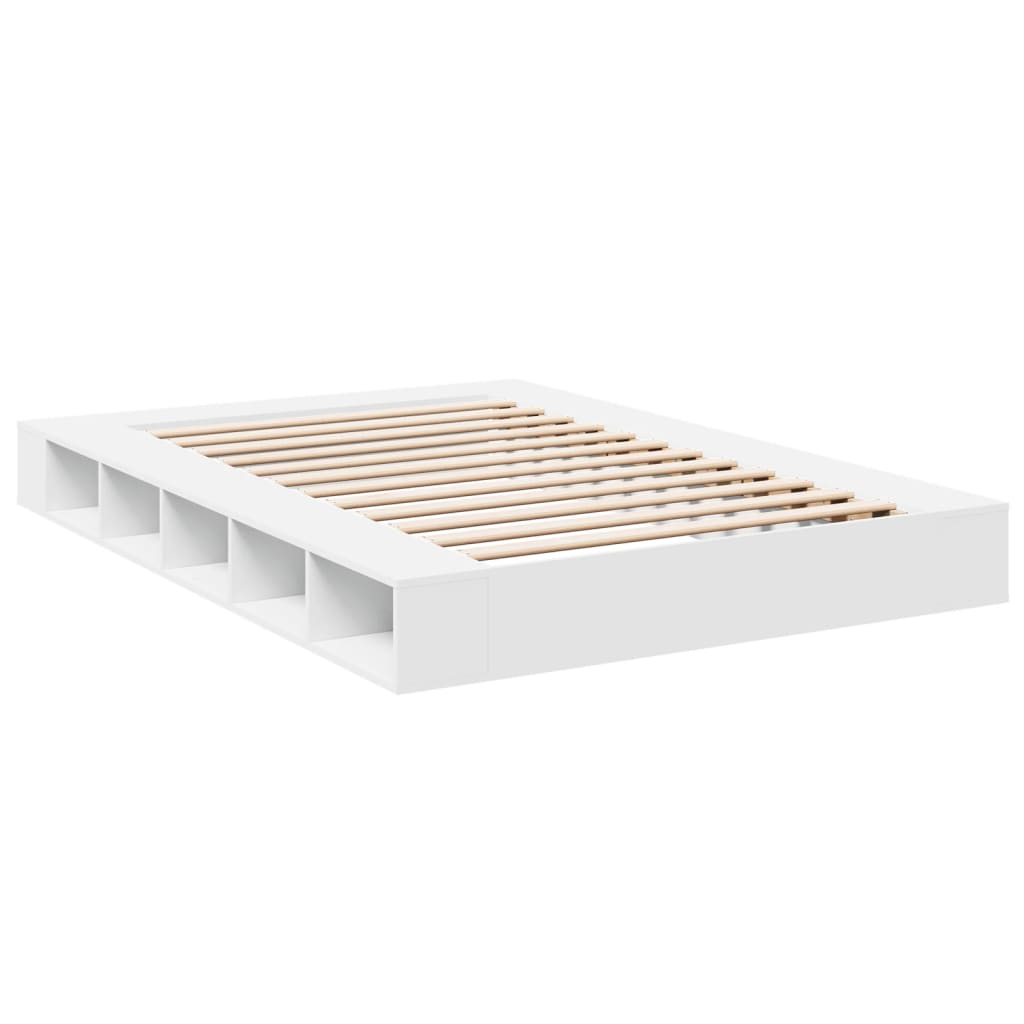 Cadre de lit sans matelas blanc 150x200 cm - XIOS