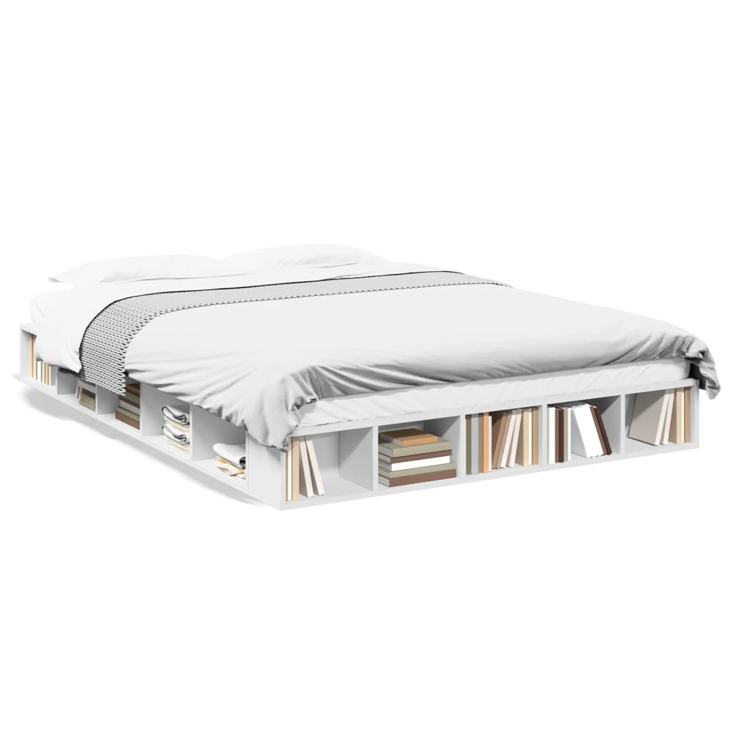 Cadre de lit sans matelas blanc 140x200 cm - XIOS