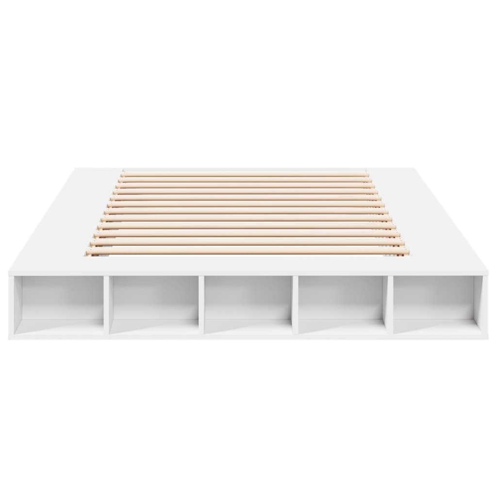 Cadre de lit sans matelas blanc 140x200 cm - XIOS