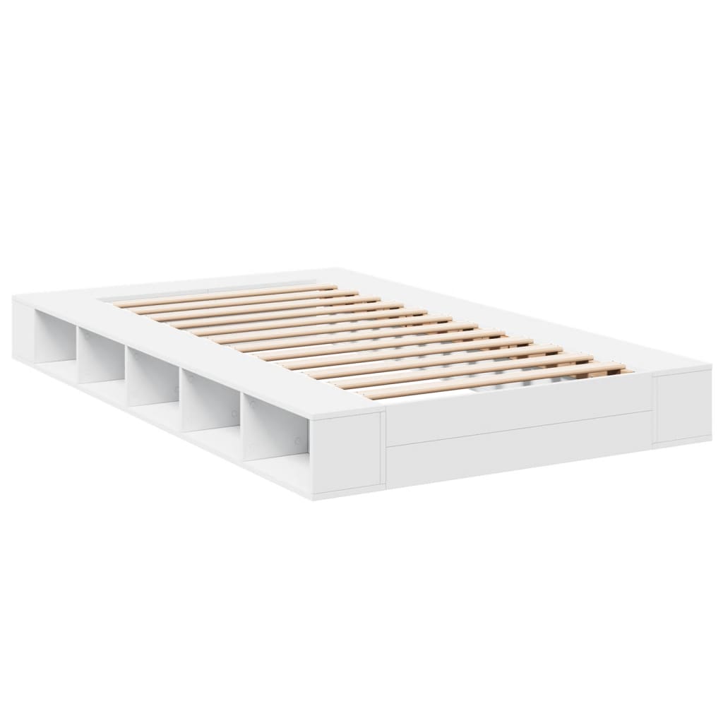 Cadre de lit sans matelas blanc 120x200 cm - XIOS