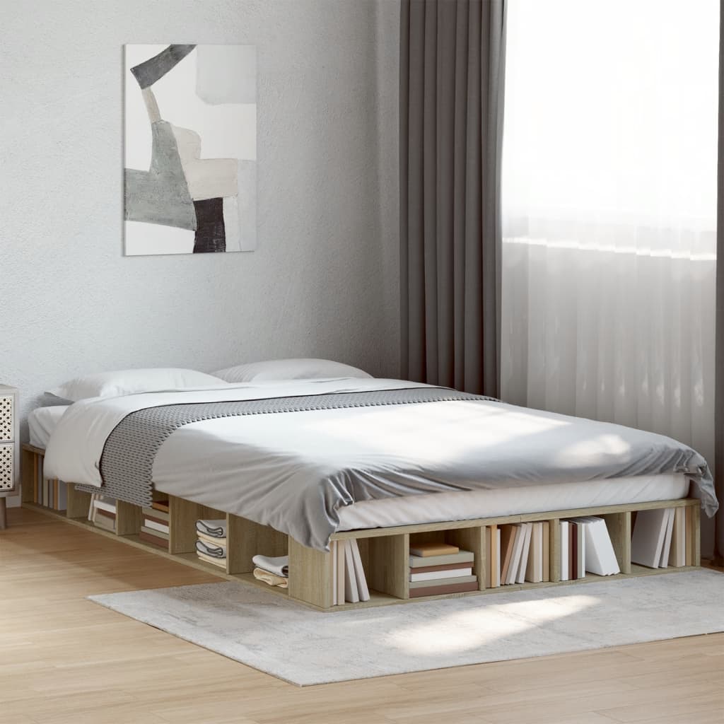 Cadre de lit sans matelas chêne sonoma 120x200 cm - XIOS