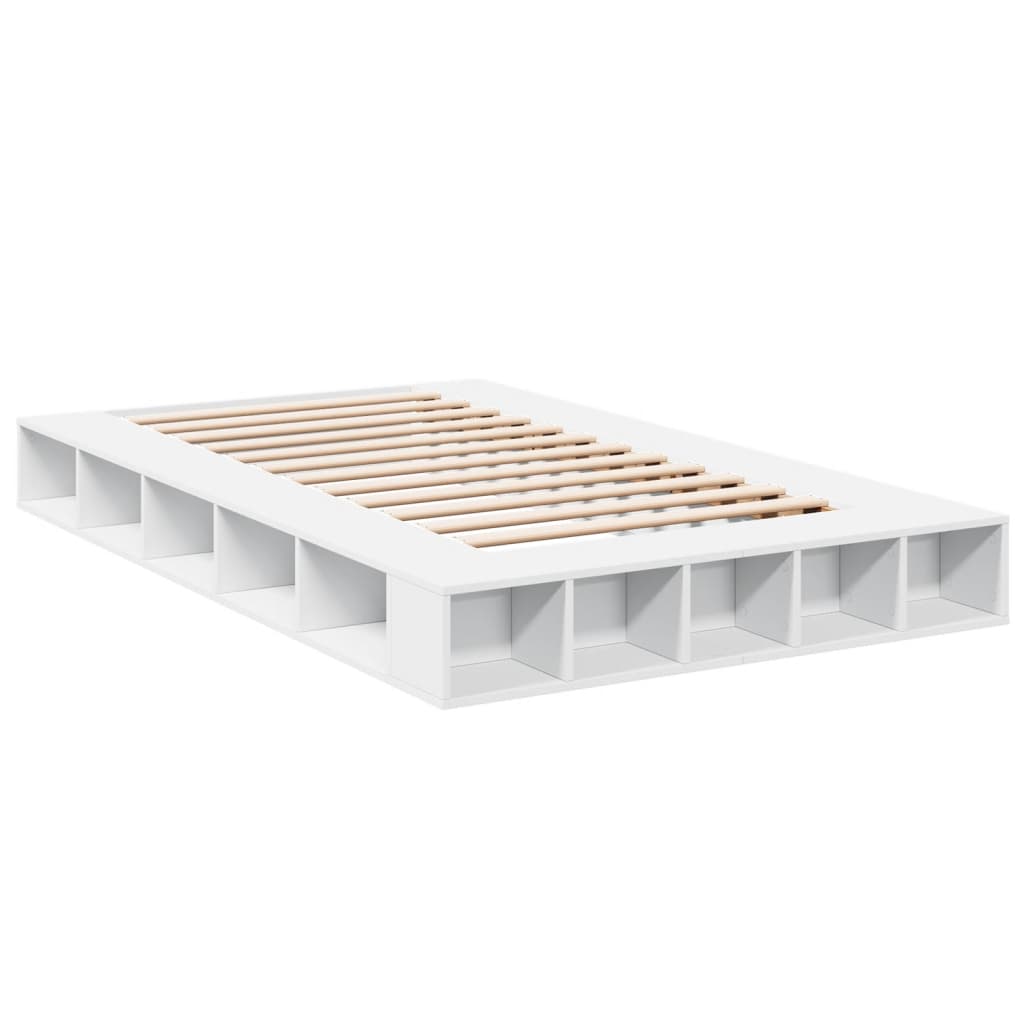 Cadre de lit sans matelas blanc 135x190 cm - XIOS