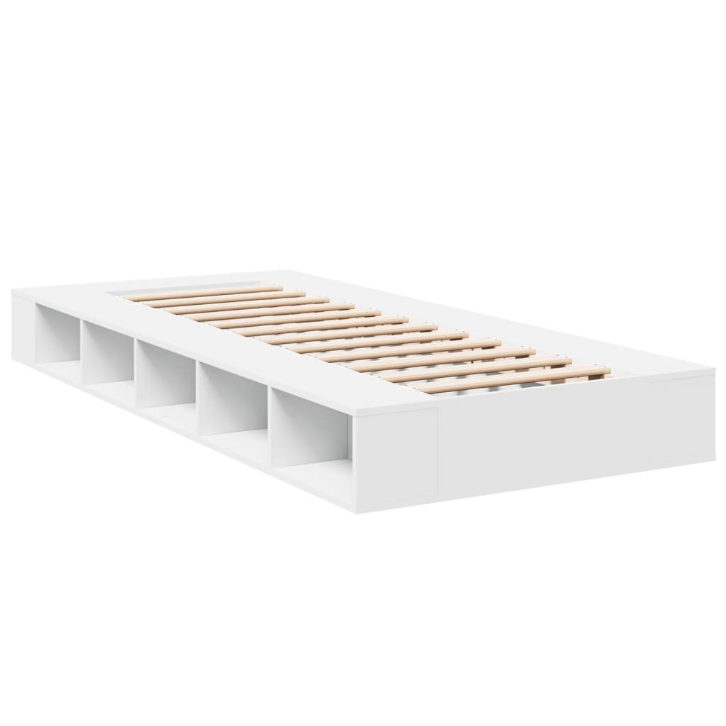 Cadre de lit sans matelas blanc 100x200 cm - XIOS