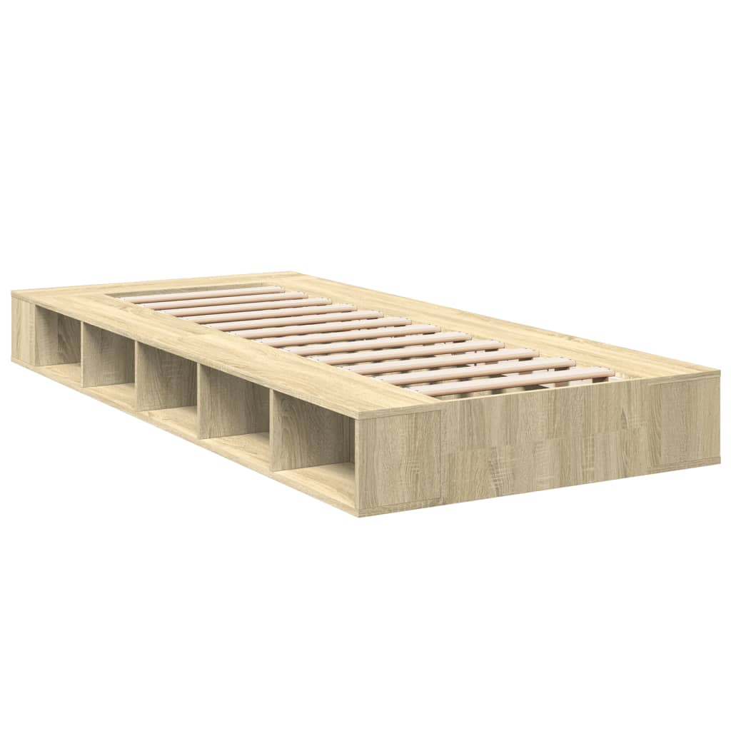 Cadre de lit sans matelas chêne sonoma 100x200 cm - XIOS