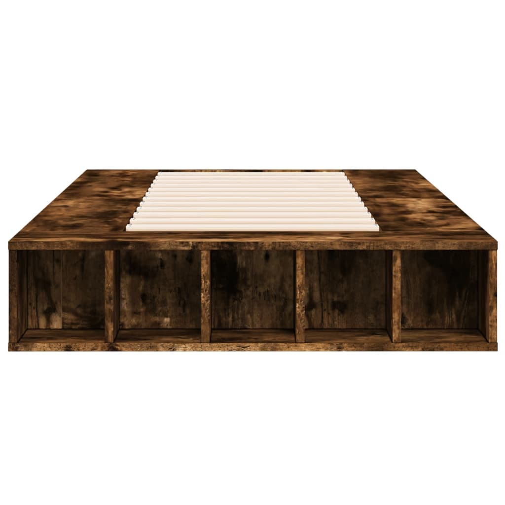 Cadre de lit sans matelas chêne fumé 100x200 cm - XIOS