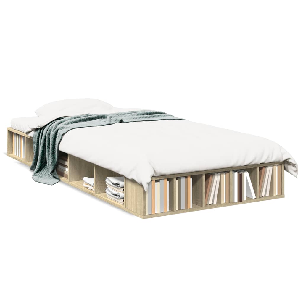 Cadre de lit sans matelas chêne sonoma 90x200 cm - XIOS