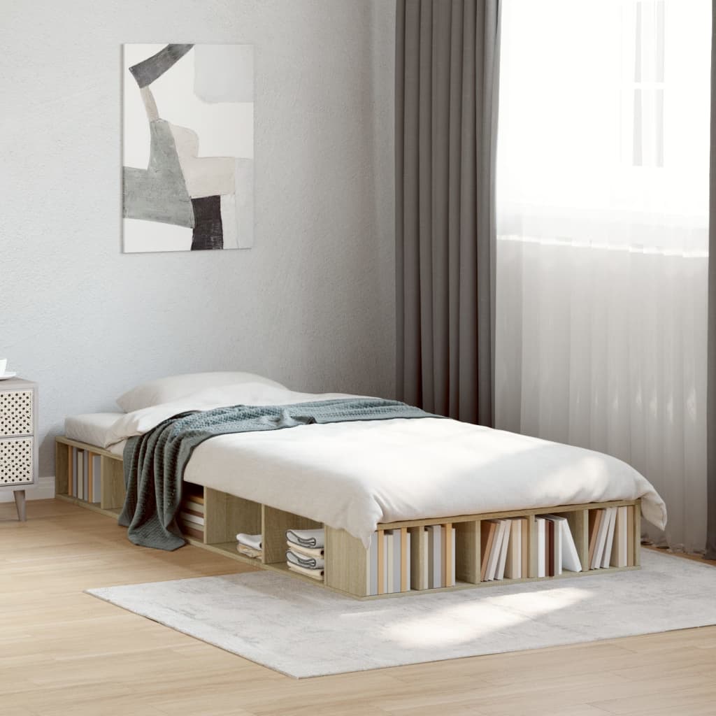 Cadre de lit sans matelas chêne sonoma 90x200 cm - XIOS