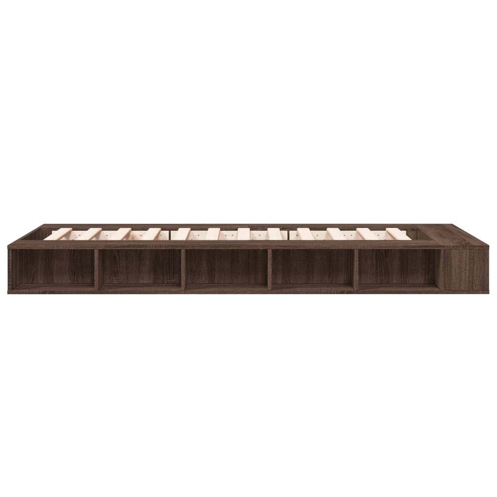 Cadre de lit sans matelas chêne marron 90x200 cm - XIOS