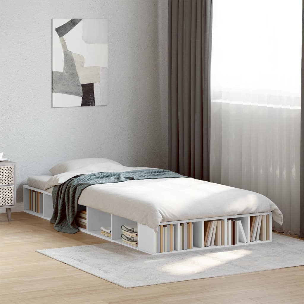 Cadre de lit sans matelas blanc 90x190 cm - XIOS