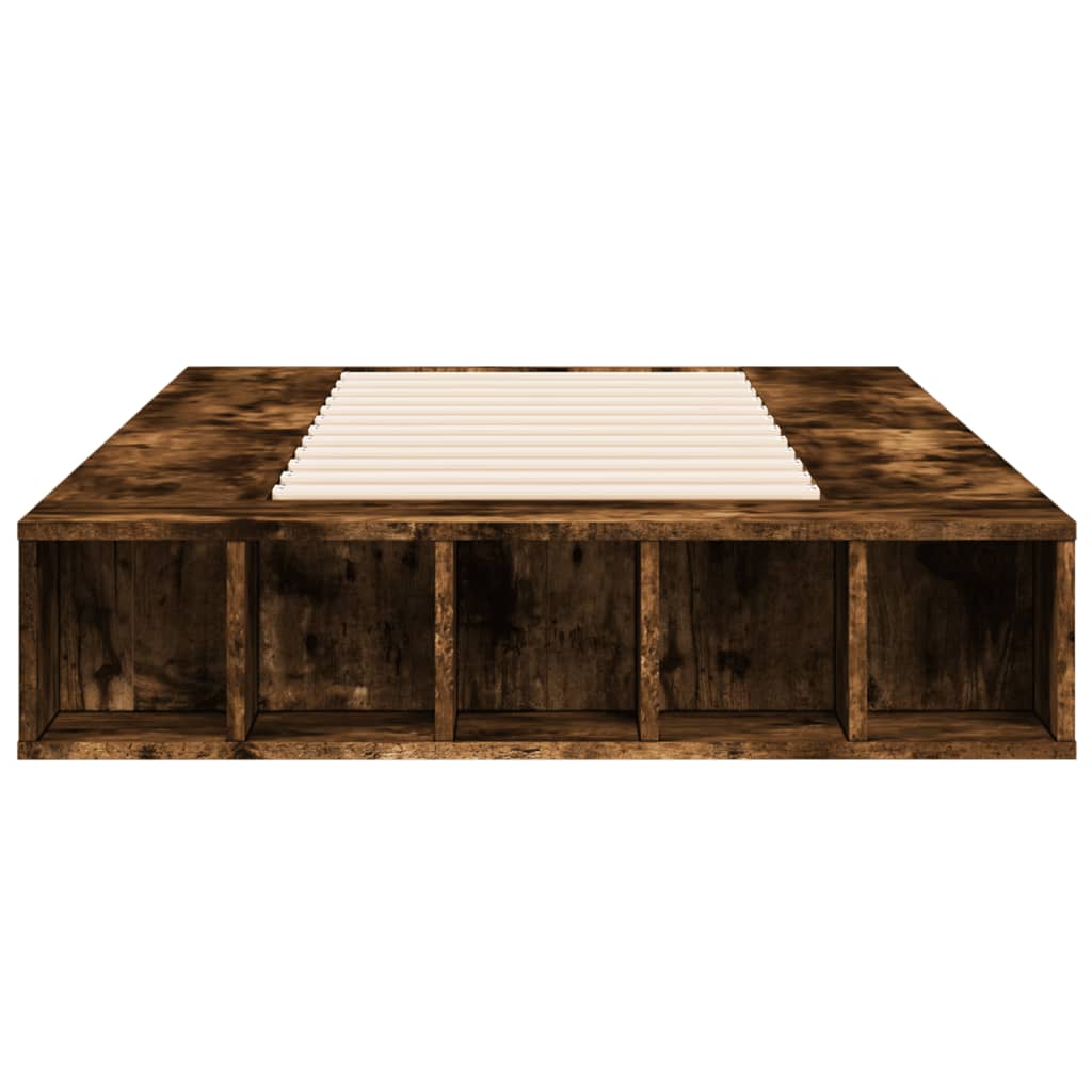 Cadre de lit sans matelas chêne fumé 90x190 cm - XIOS