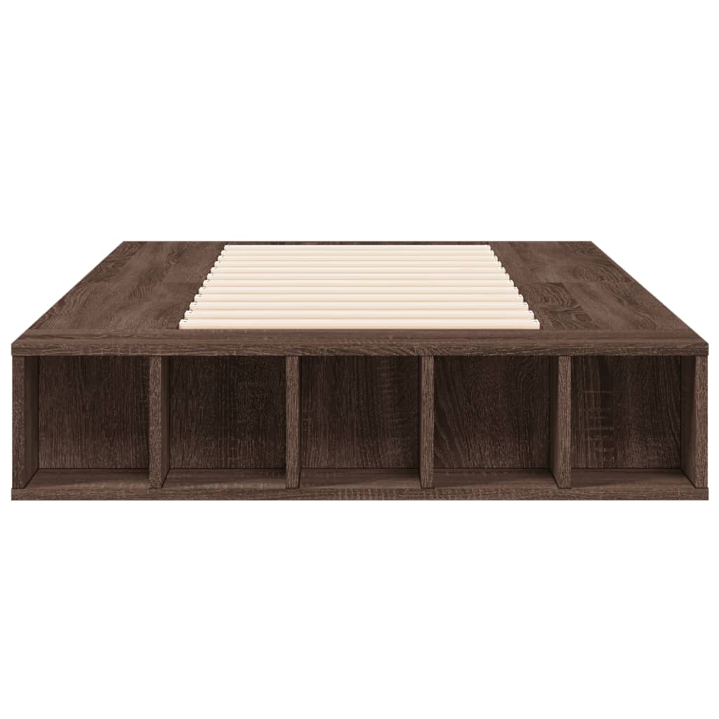 Cadre de lit sans matelas chêne marron 90x190 cm - XIOS
