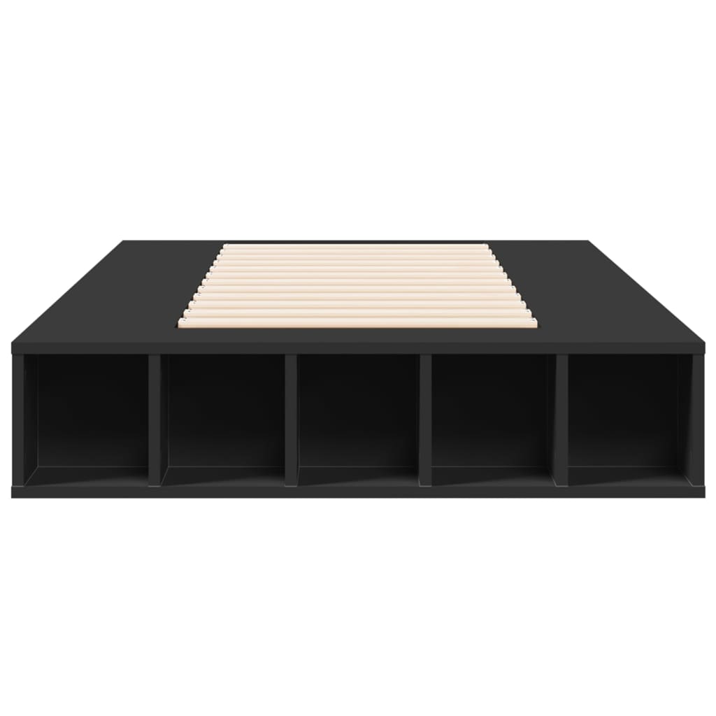 Cadre de lit sans matelas noir 75x190 cm - XIOS