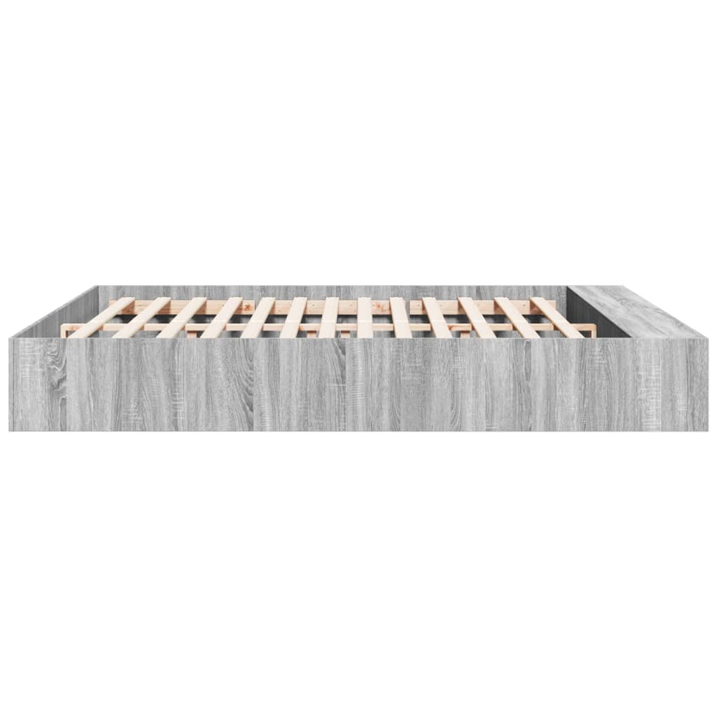 Cadre de lit sans matelas sonoma gris 200x200 cm - XIOS