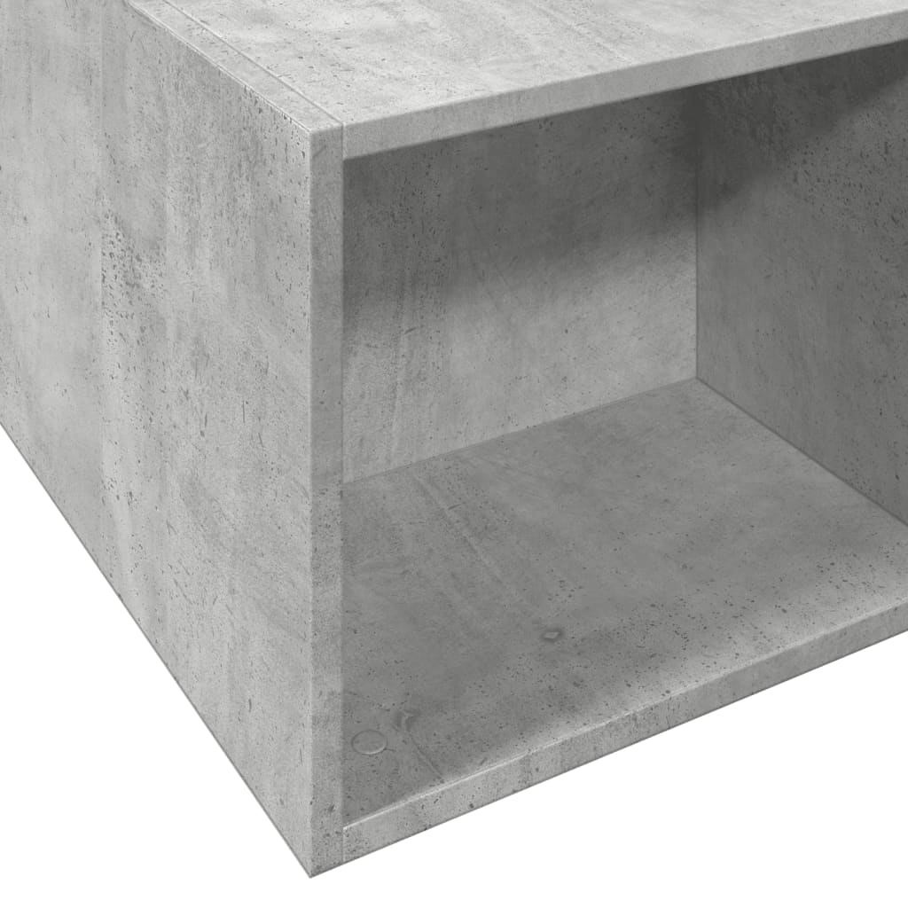 Cadre de lit sans matelas gris béton 160x200 cm - XIOS