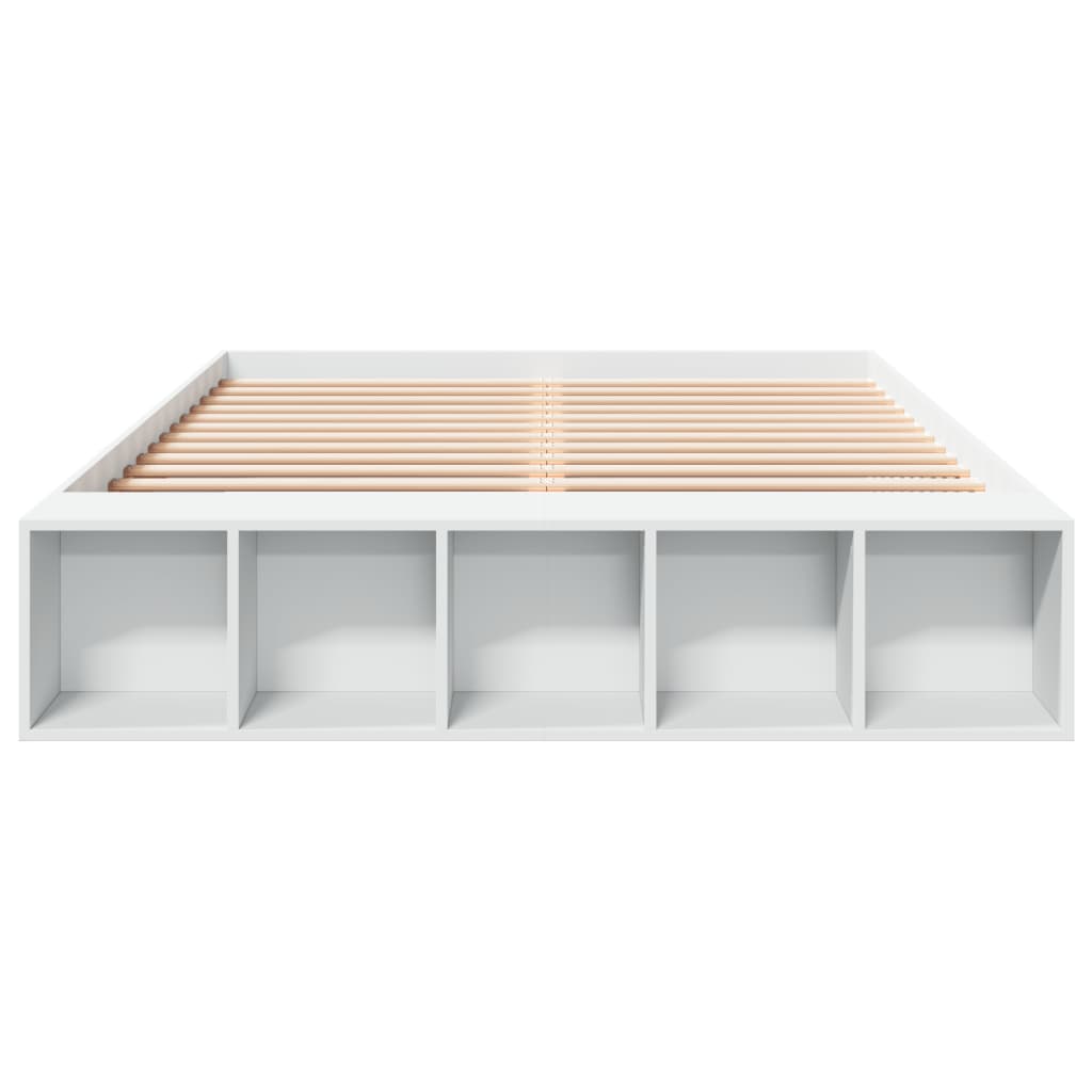 Cadre de lit sans matelas blanc 150x200 cm - XIOS