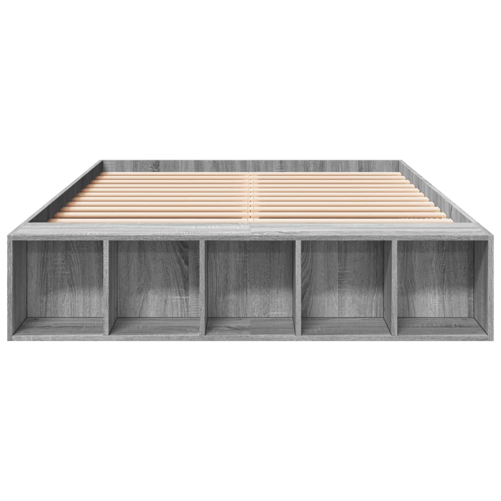 Cadre de lit sans matelas sonoma gris 120x200 cm - XIOS