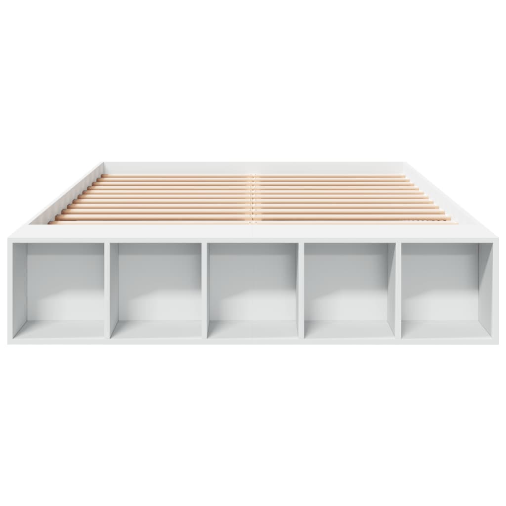 Cadre de lit sans matelas blanc 135x190 cm - XIOS