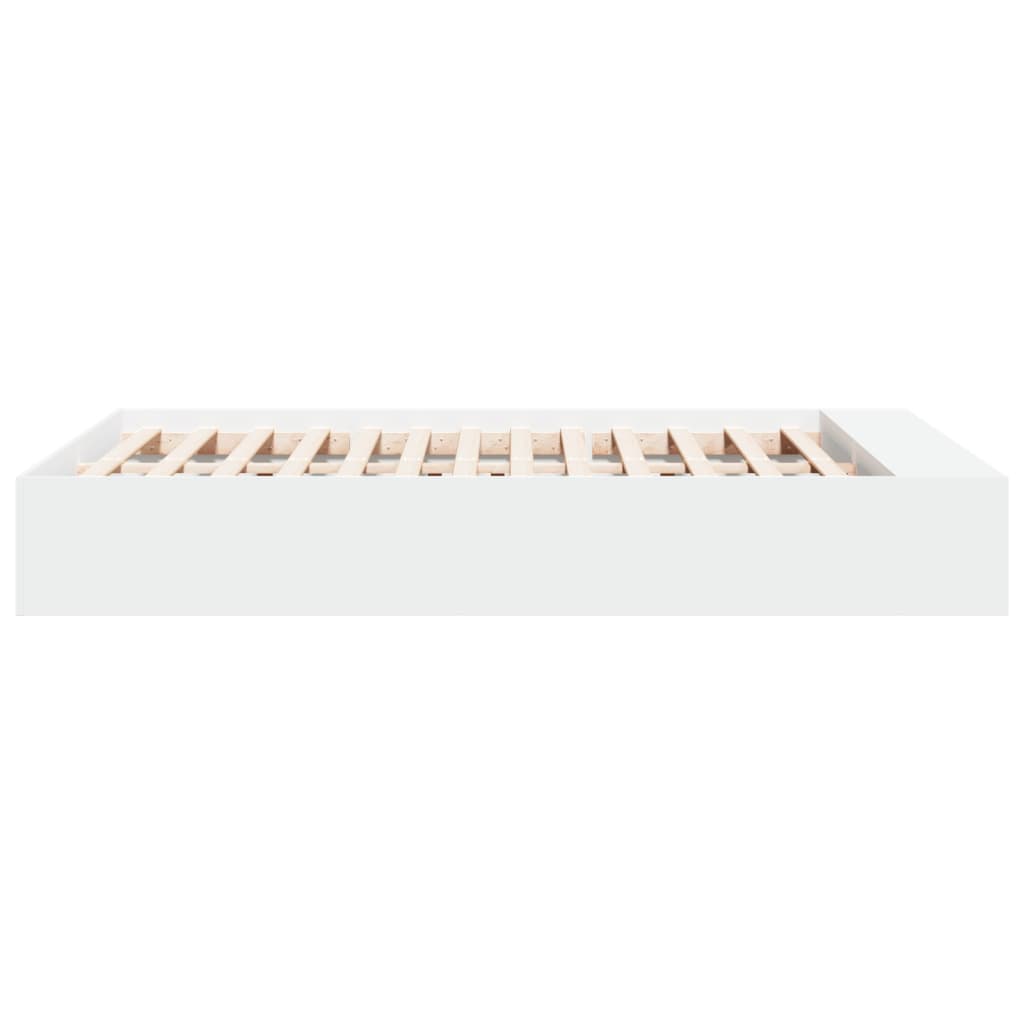Cadre de lit sans matelas blanc 135x190 cm - XIOS