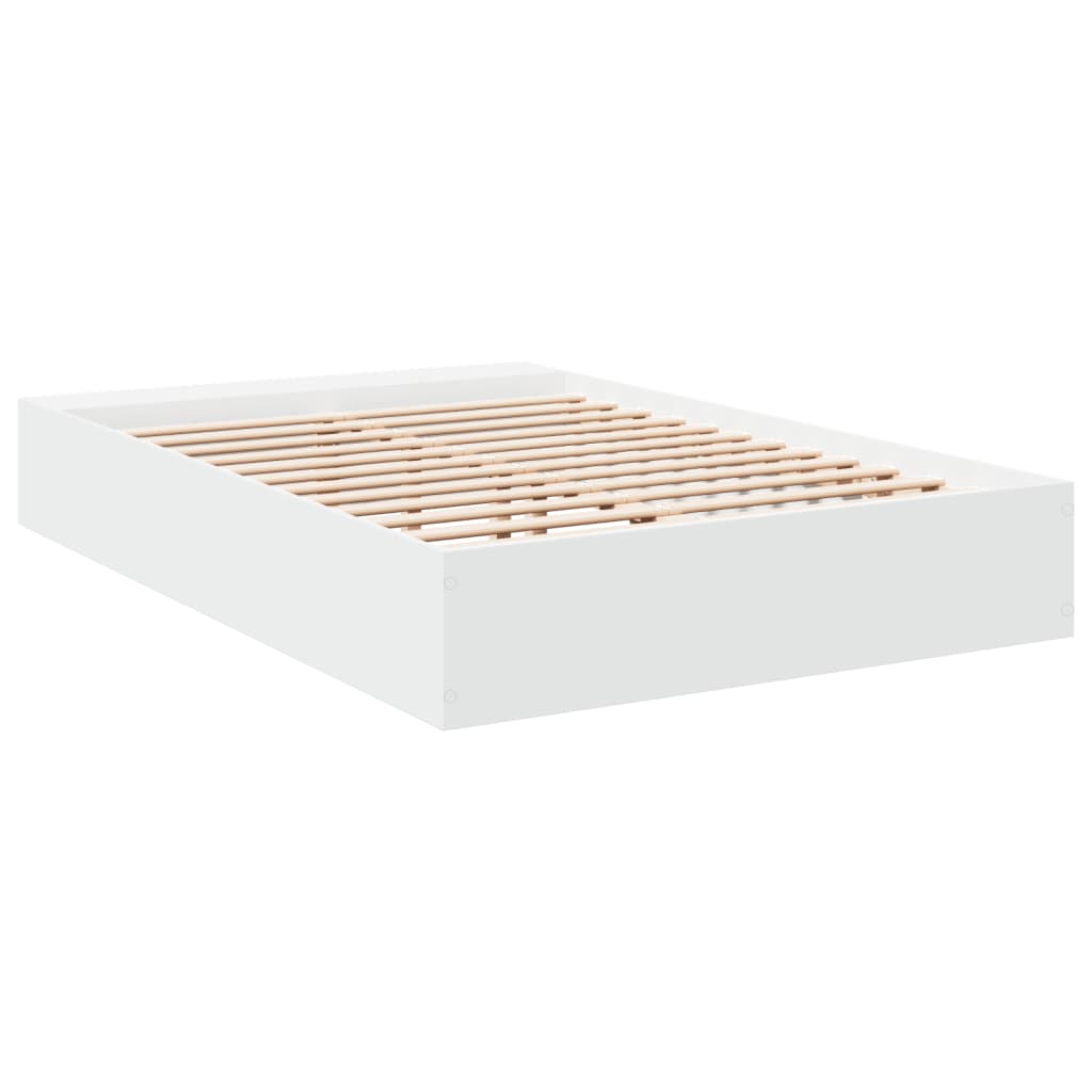 Cadre de lit sans matelas blanc 135x190 cm - XIOS