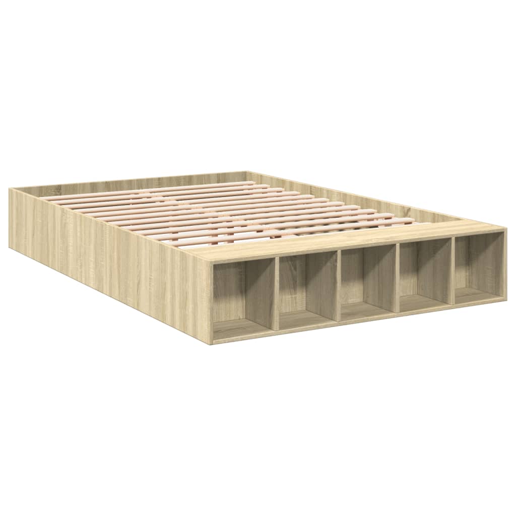 Cadre de lit sans matelas chêne sonoma 135x190 cm - XIOS