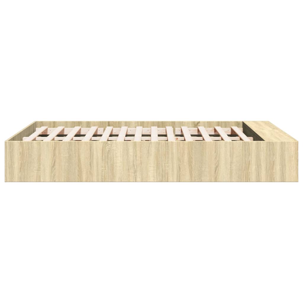 Cadre de lit sans matelas chêne sonoma 135x190 cm - XIOS