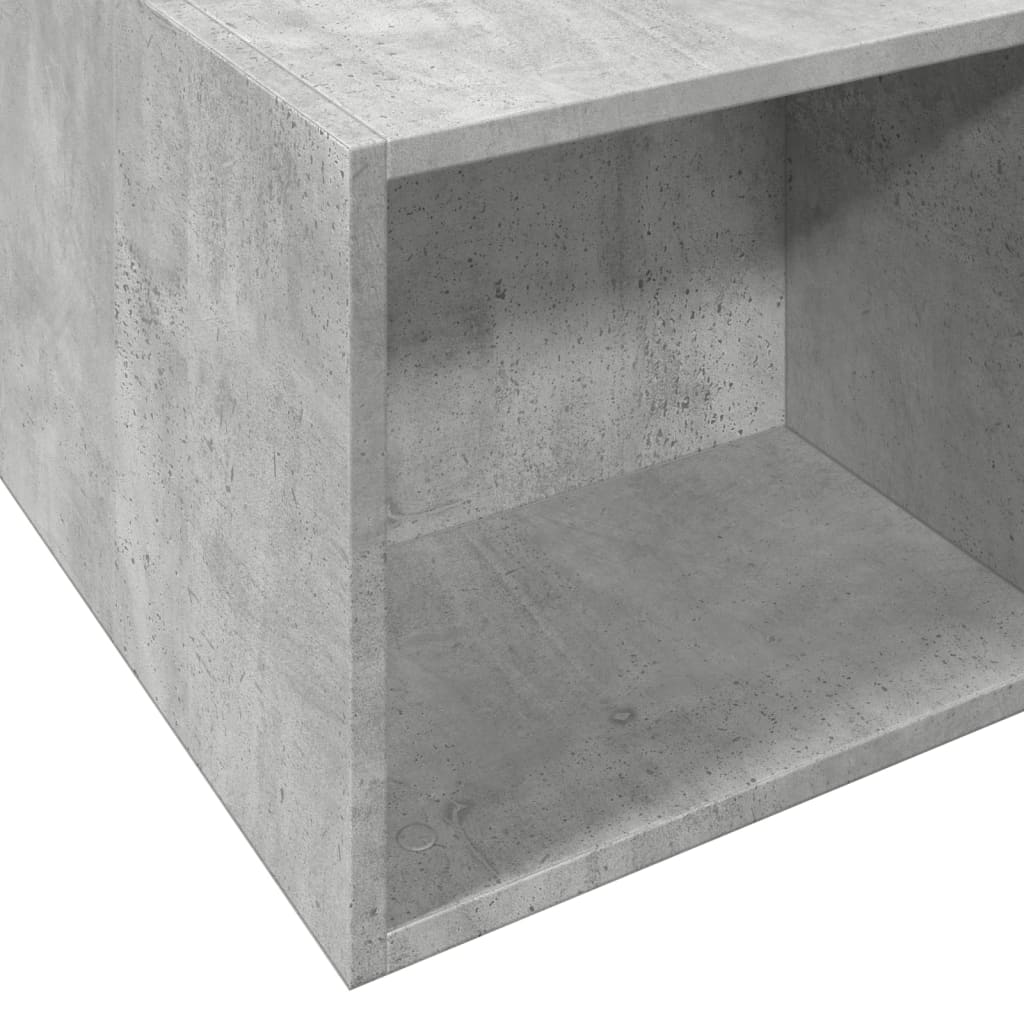 Cadre de lit sans matelas gris béton 135x190 cm - XIOS