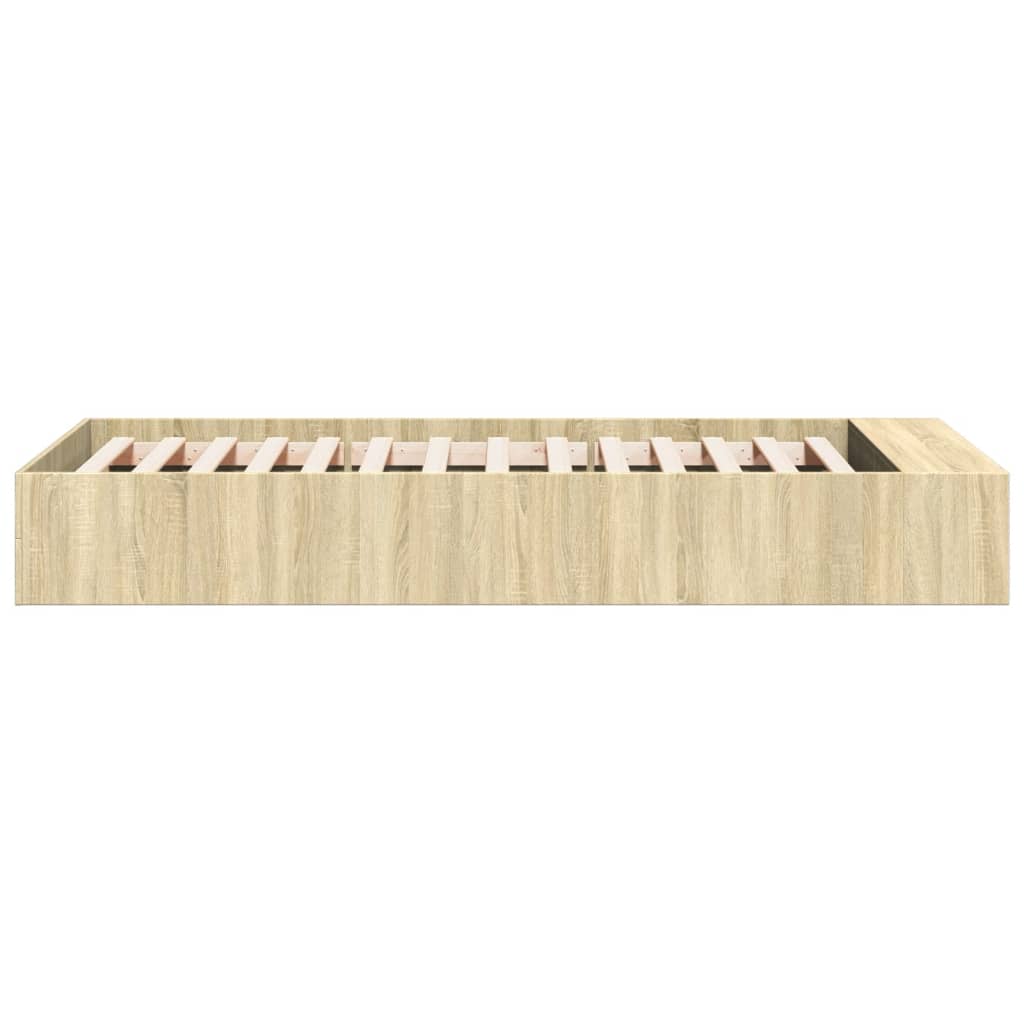 Cadre de lit sans matelas chêne sonoma 100x200 cm - XIOS
