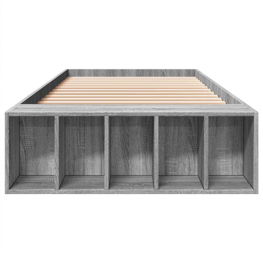 Cadre de lit sans matelas sonoma gris 100x200 cm - XIOS
