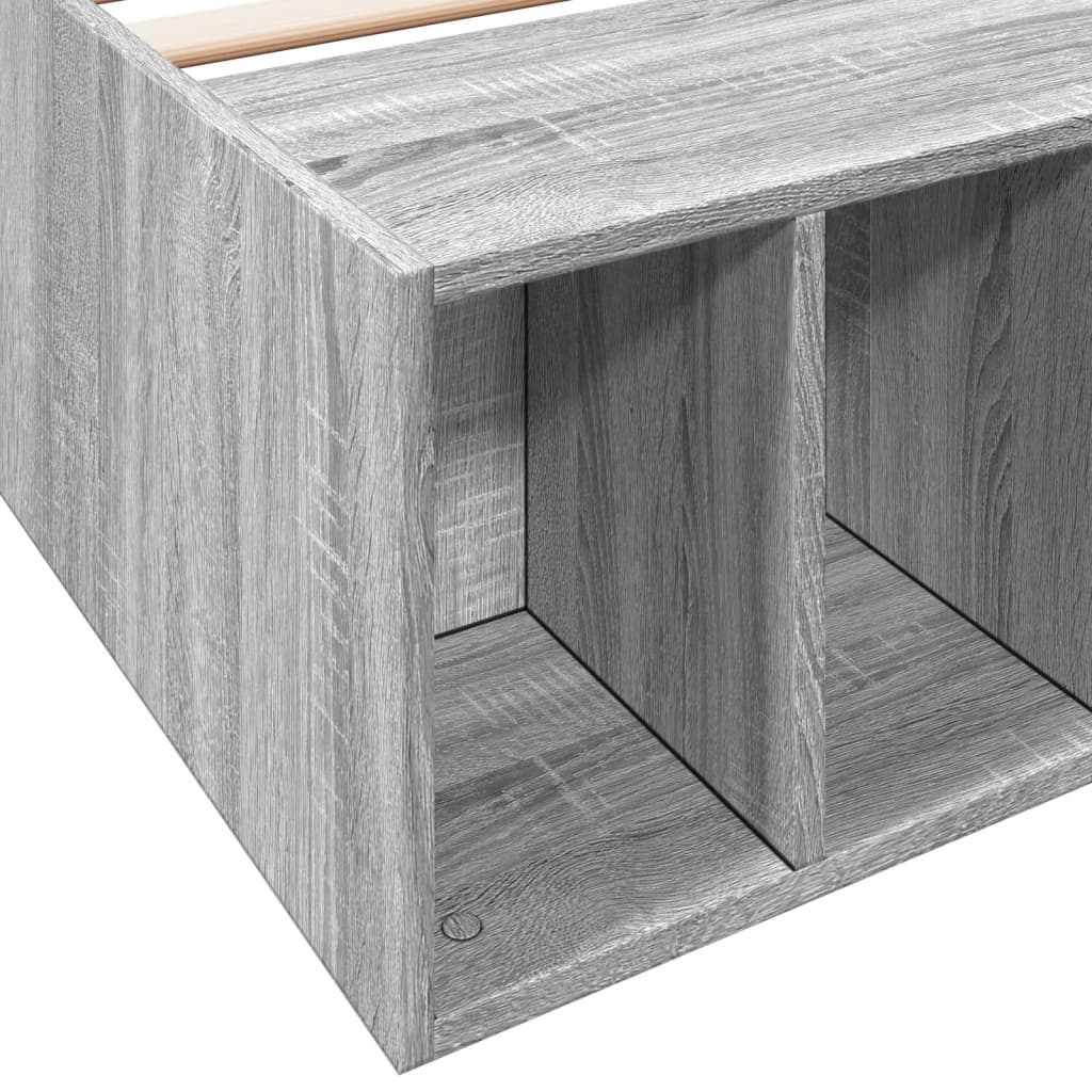 Cadre de lit sans matelas sonoma gris 100x200 cm - XIOS