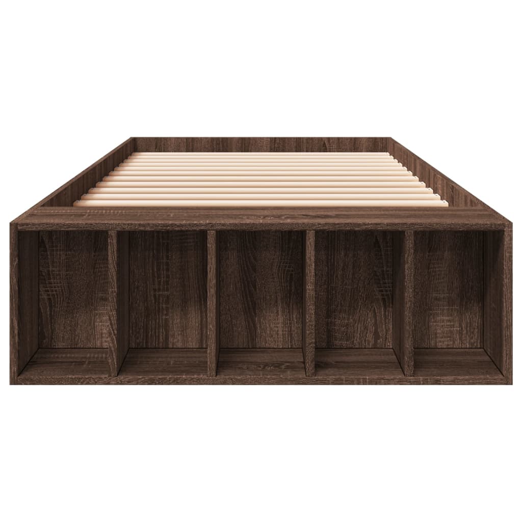 Cadre de lit sans matelas chêne marron 90x190 cm - XIOS