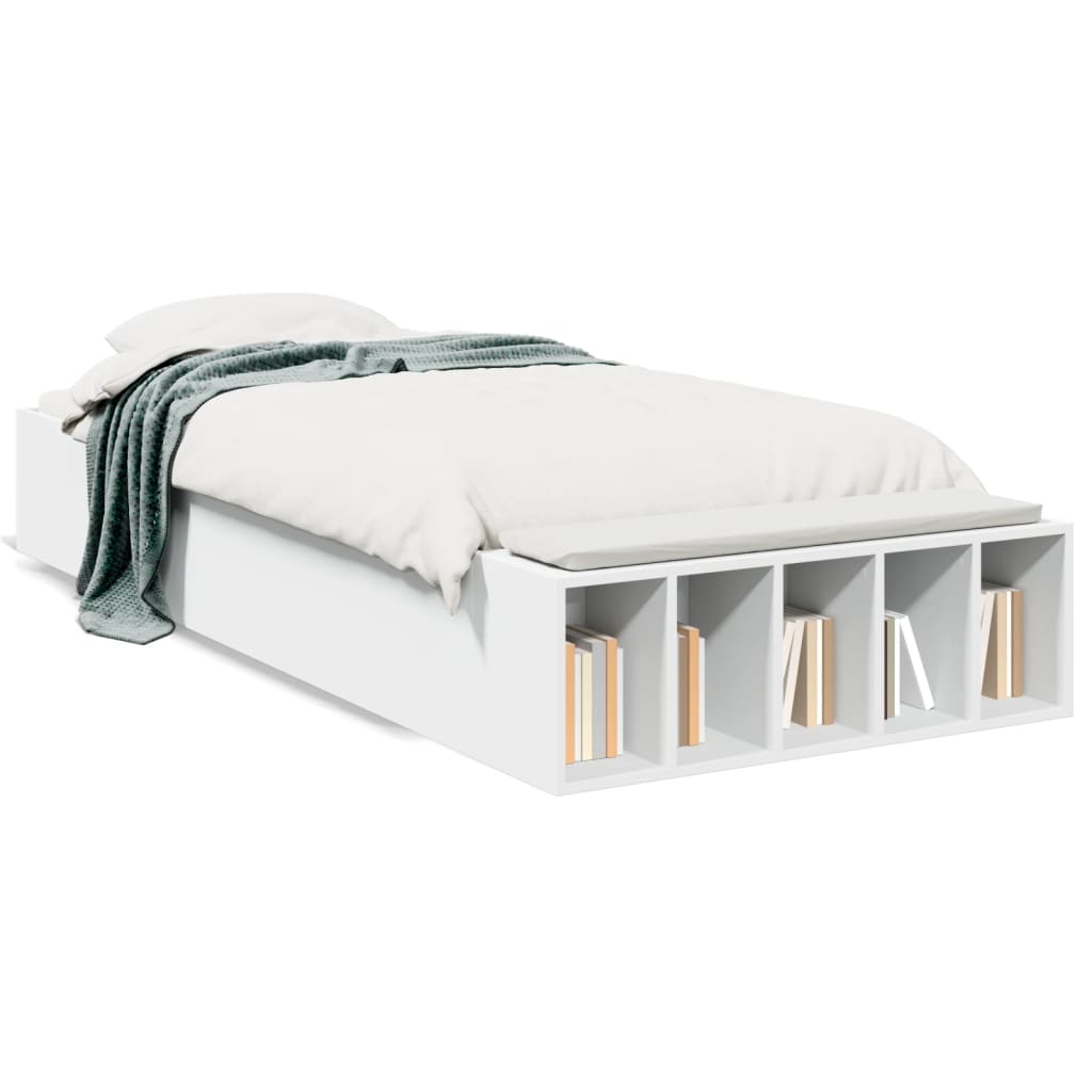 Cadre de lit sans matelas blanc 75x190 cm - XIOS