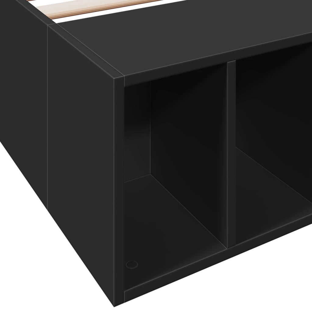 Cadre de lit sans matelas noir 75x190 cm - XIOS