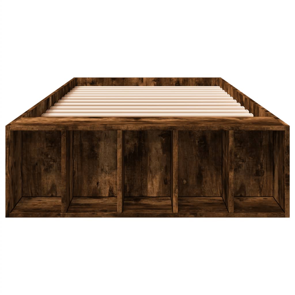 Cadre de lit sans matelas chêne fumé 75x190 cm - XIOS