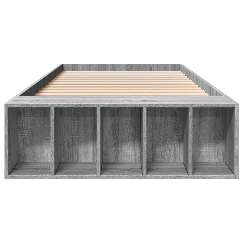 Cadre de lit sans matelas sonoma gris 75x190 cm - XIOS