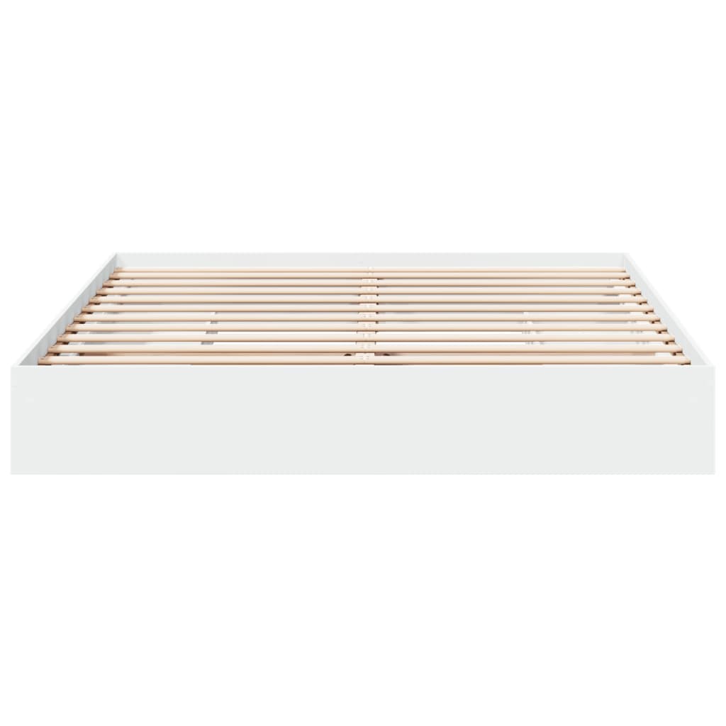 Cadre de lit avec tiroirs sans matelas blanc 180x200 cm - XIOS