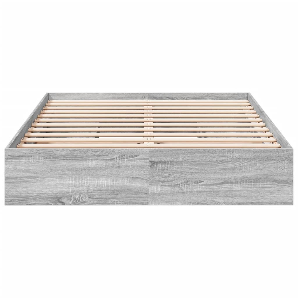 Cadre de lit avec tiroirs sans matelas sonoma gris 150x200 cm - XIOS