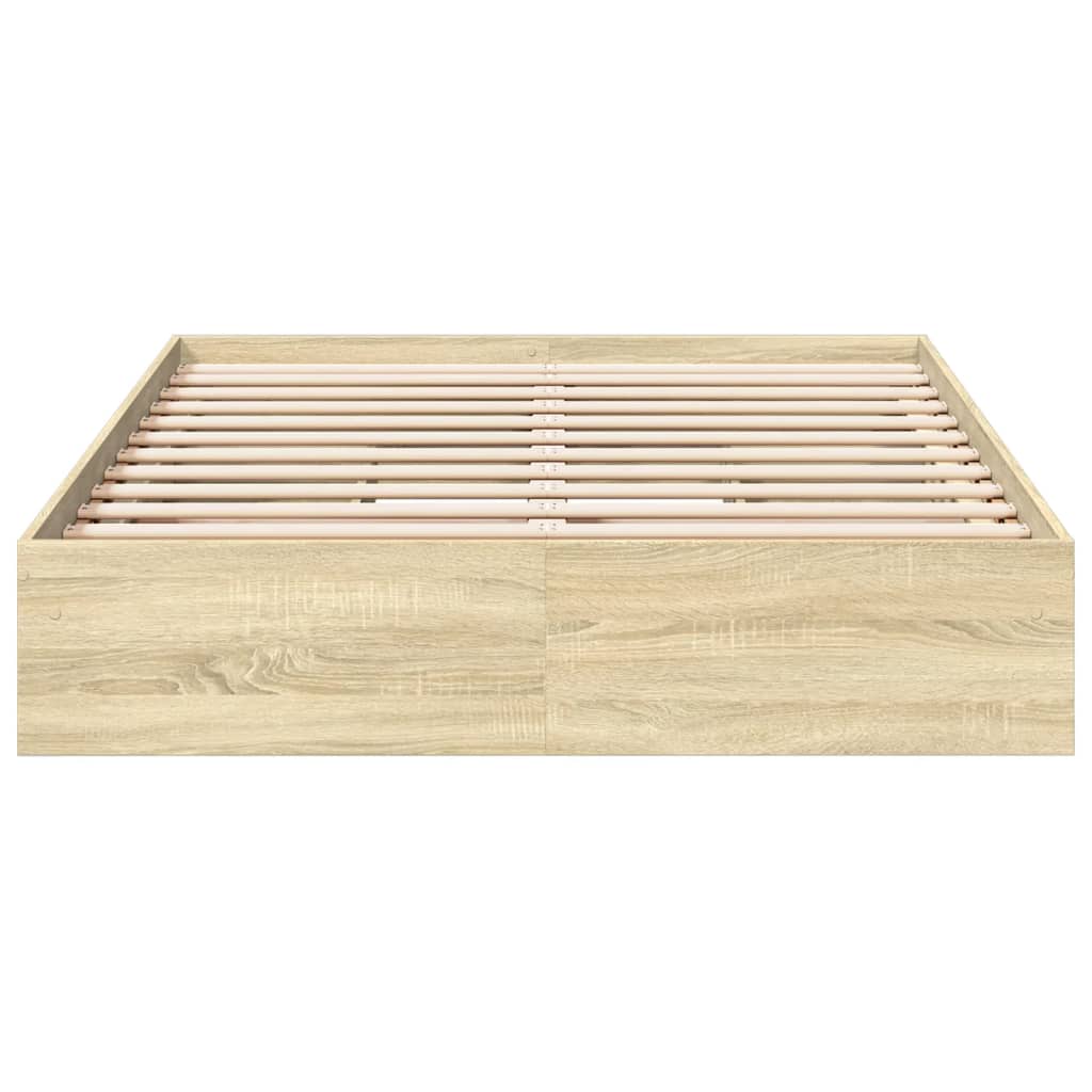 Cadre de lit avec tiroirs sans matelas chêne sonoma 135x190 cm - XIOS