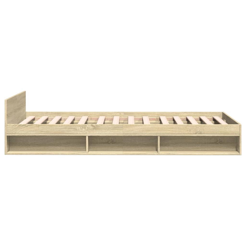Cadre de lit avec tiroir sans matelas chêne sonoma 75x190 cm - XIOS