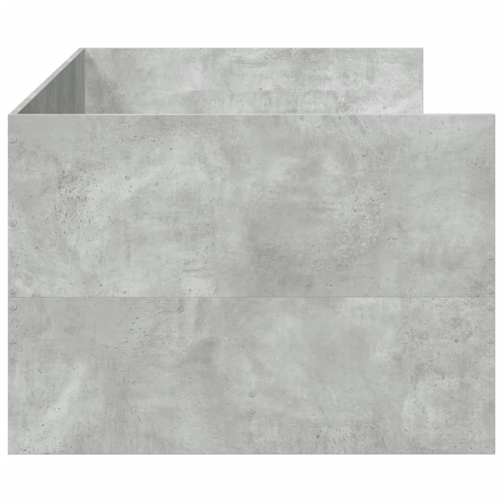 Lit de jour avec tiroirs sans matelas gris béton 100x200 cm - XIOS