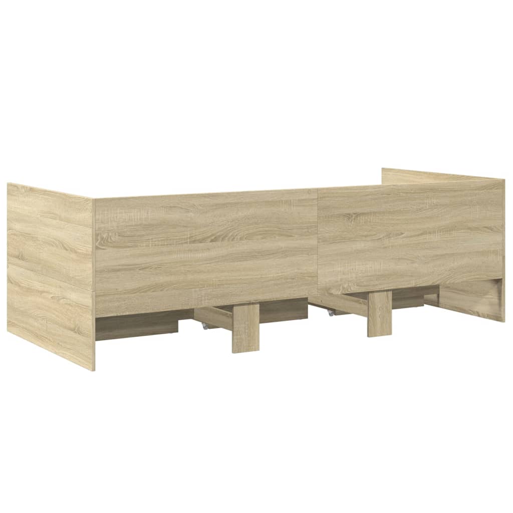 Lit de jour avec tiroirs sans matelas chêne sonoma 75x190 cm - XIOS