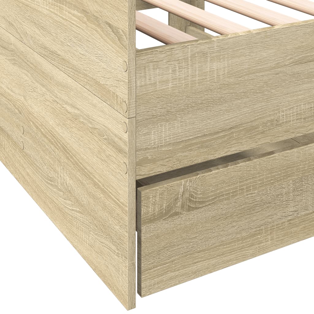 Lit de jour avec tiroirs sans matelas chêne sonoma 75x190 cm - XIOS