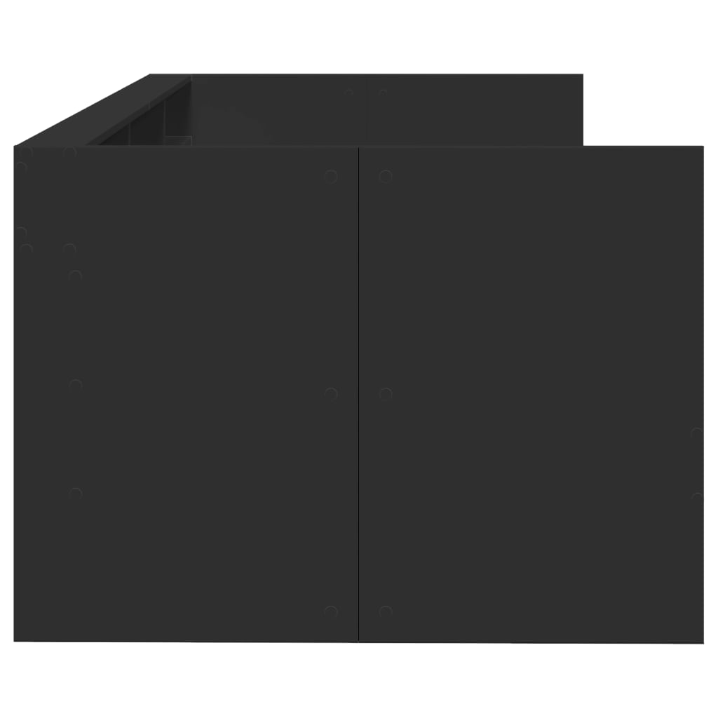 Lit de jour avec tiroirs sans matelas noir 90x200 cm - XIOS
