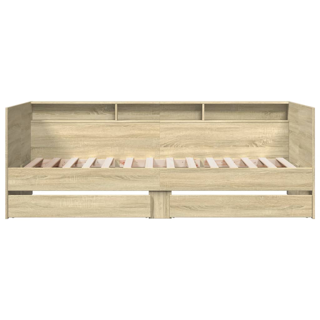 Lit de jour avec tiroirs sans matelas chêne sonoma 90x200 cm - XIOS