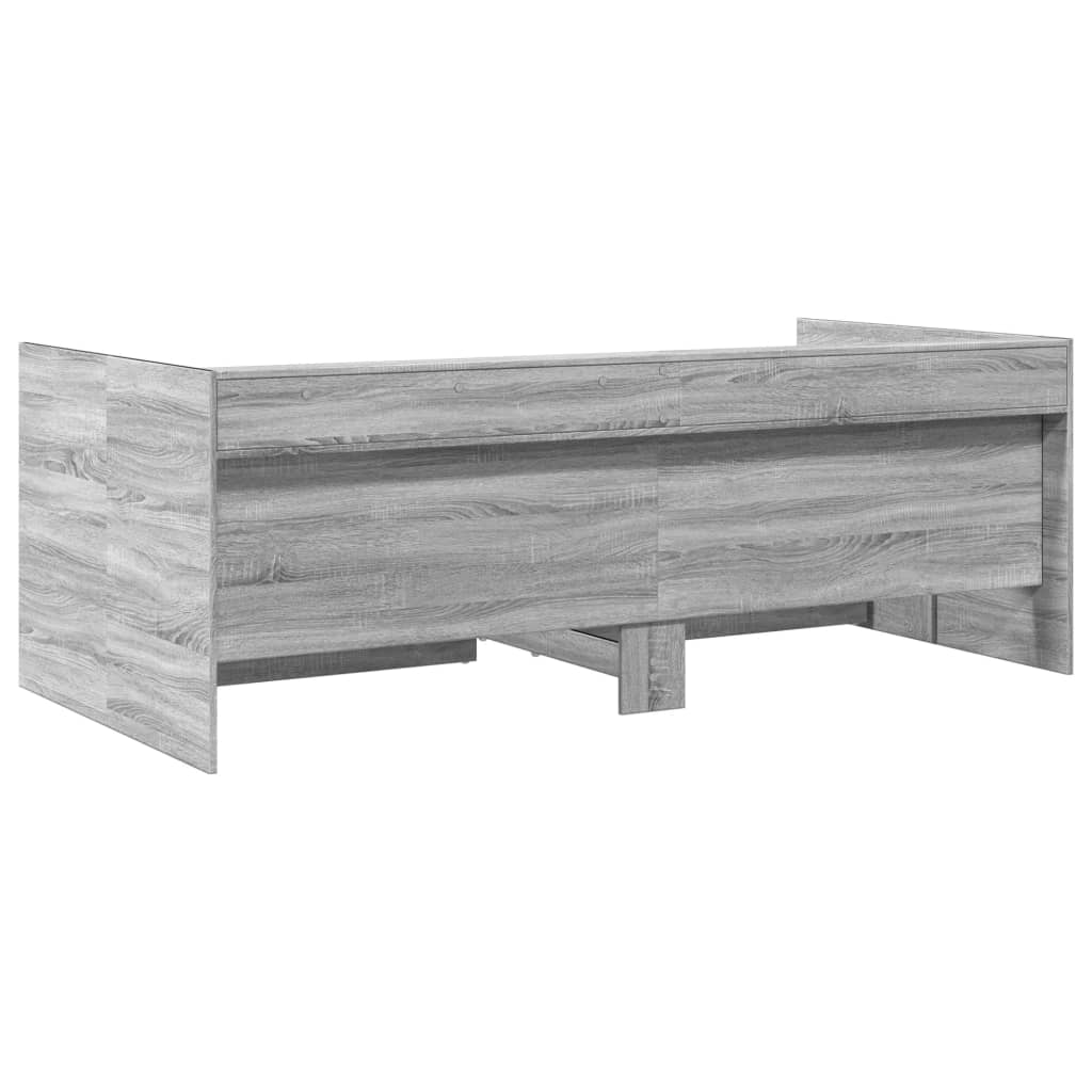 Lit de jour avec tiroirs sans matelas sonoma gris 90x200 cm - XIOS