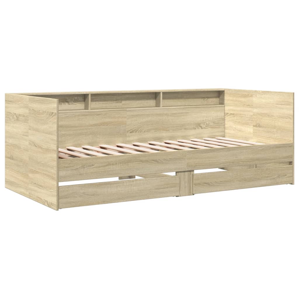 Lit de jour avec tiroirs sans matelas chêne sonoma 90x190 cm - XIOS