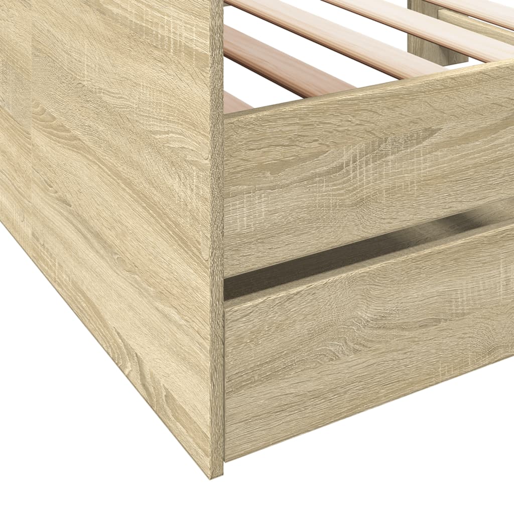Lit de jour avec tiroirs sans matelas chêne sonoma 75x190 cm - XIOS