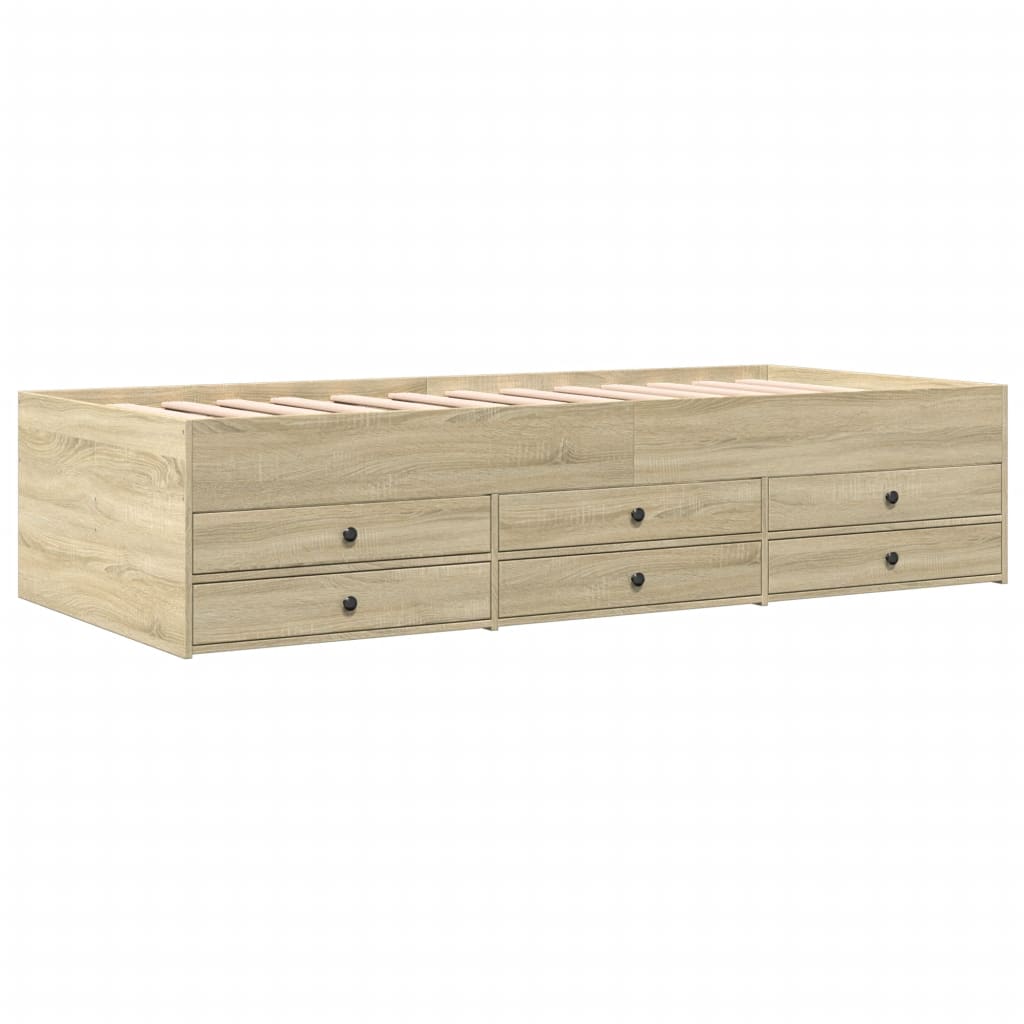 Lit de jour avec tiroirs sans matelas chêne sonoma 90x200 cm - XIOS