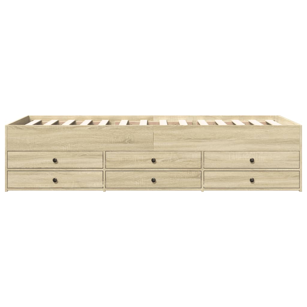 Lit de jour avec tiroirs sans matelas chêne sonoma 75x190 cm - XIOS