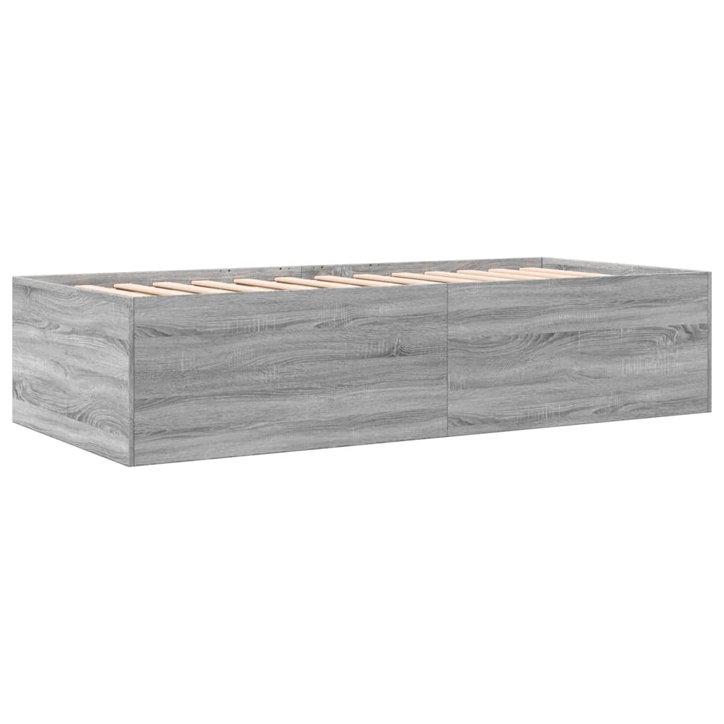 Lit de jour avec tiroirs sans matelas sonoma gris 75x190 cm - XIOS